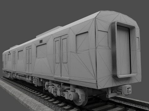 Osaka metro train 400 series 3D Model
