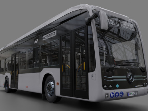 Mercedes eCitaro 2019 MID-POLY Modelo 3D