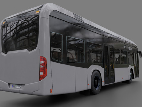 Mercedes eCitaro 2019 MID-POLY Modelo 3D