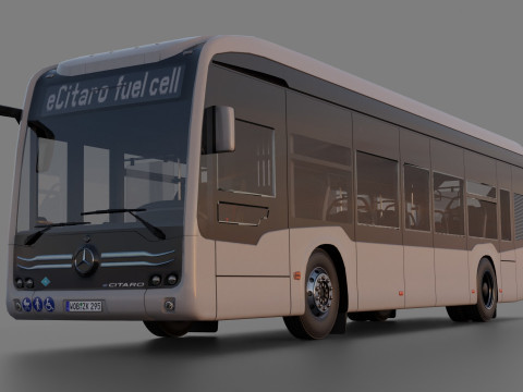 Mercedes eCitaro 2019 MID-POLY Modelo 3D