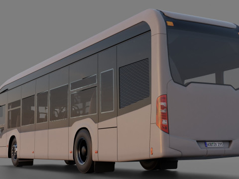 Mercedes eCitaro 2019 MID-POLY Modelo 3D