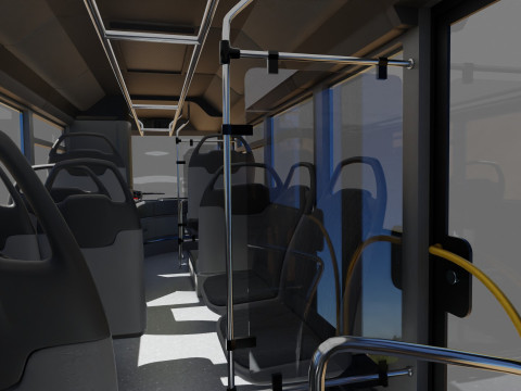 Mercedes eCitaro 2019 MID-POLY Modelo 3D