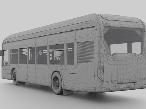 Mercedes eCitaro 2019 MID-POLY Modelo 3D