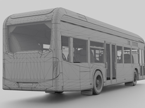 Mercedes eCitaro 2019 MID-POLY Modelo 3D