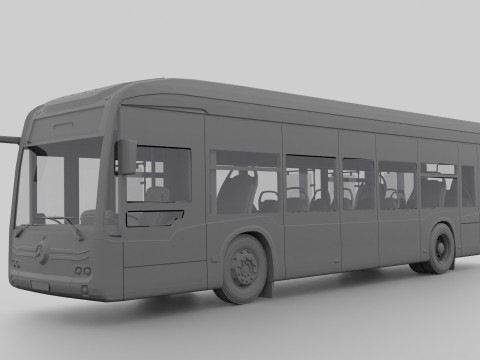 Mercedes eCitaro 2019 MID-POLY Modelo 3D