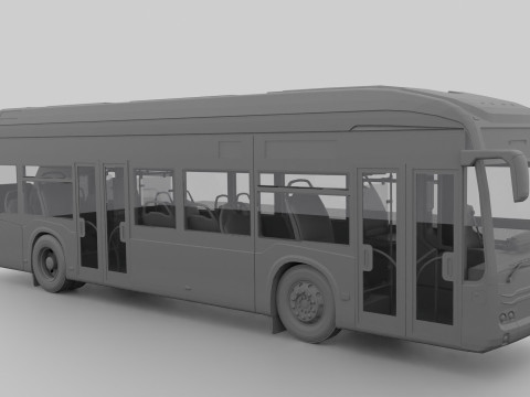 Mercedes eCitaro 2019 MID-POLY Modelo 3D