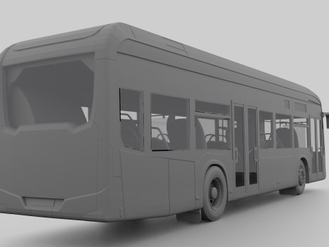Mercedes eCitaro 2019 MID-POLY Modelo 3D
