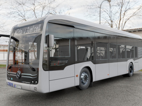 Mercedes eCitaro 2019 MID-POLY Modelo 3D