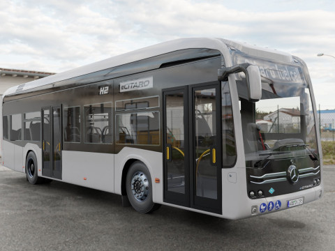Mercedes eCitaro 2019 MID-POLY Modelo 3D