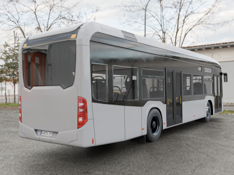 Mercedes eCitaro 2019 MID-POLY Modelo 3D