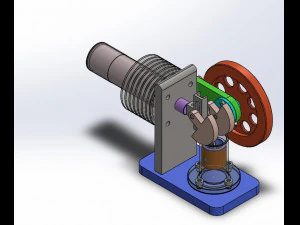 stirling engine 3d printed model 3D Print Model