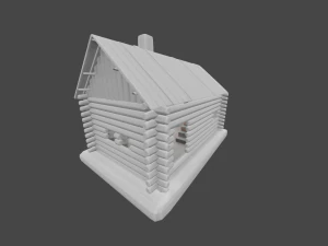 хижина 3D Модель