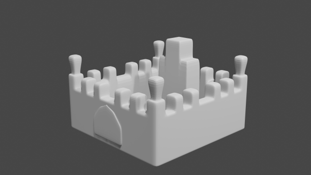 castle 3D Model .c4d .max .obj .3ds .fbx .stl .blend 