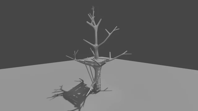 трехэтажный дом 3D Модель .c4d .max .obj .3ds .fbx .stl .blend 