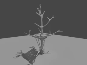 трехэтажный дом 3D Модель