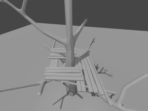 трехэтажный дом 3D Модель