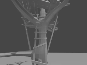 трехэтажный дом 3D Модель