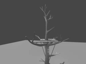 трехэтажный дом 3D Модель