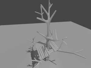 трехэтажный дом 3D Модель