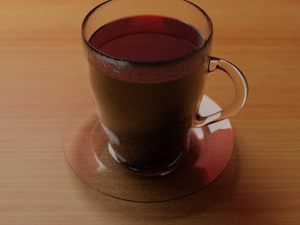 donut and cup of tea 3D Модель