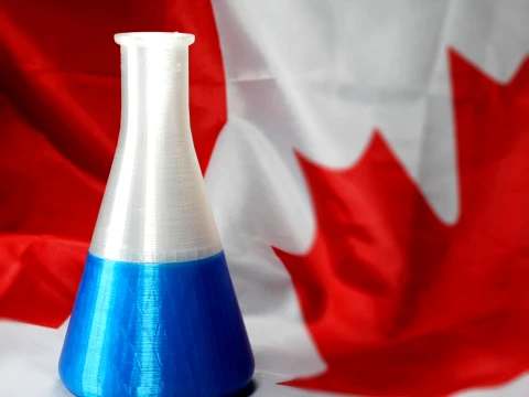 3D Erlenmeyer Flask Storage Container 3D Druckmodell