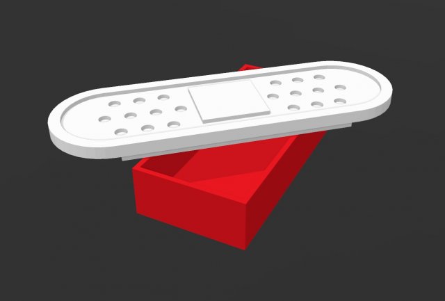 3d emergency bandage easy open storage container Modello di stampa 3D .c4d .max .obj .3ds .fbx .stl .blend 