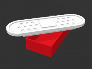 Contenitore per riporre facilmente le bende di emergenza 3D Modello di stampa 3D