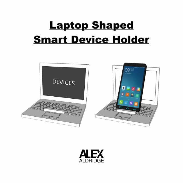 Smart device holder 3D-printmodel .c4d .max .obj .3ds .fbx .stl .blend 