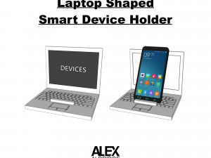 Smart device holder 3D 프린트 모델