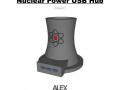3d nuclear power usb hub 3D Print Models