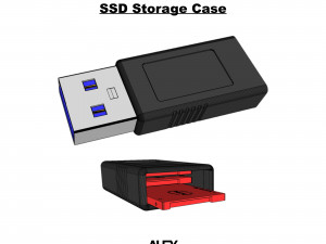 Giant 3d usb thumb flash drive key ssd storage 3D Print Models