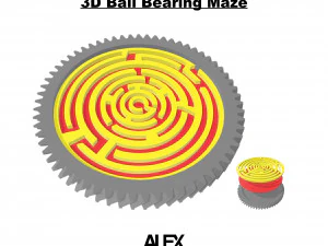 Labirinto de rolamento de esferas Modelo 3D Modelo de Impressão 3D