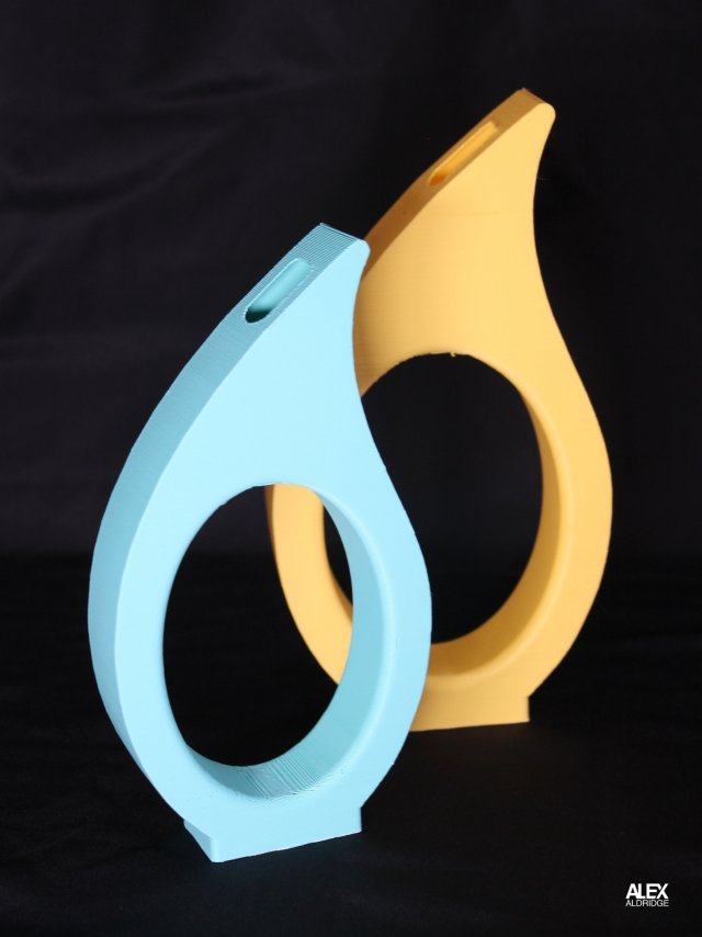 3D Water Drop Vase Decoration Modèles 3D en vedette .c4d .max .obj .3ds .fbx .stl .blend 