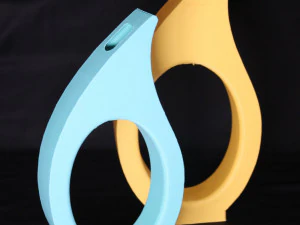 3D-Wassertropfen-Vasendekoration 3D Druckmodell