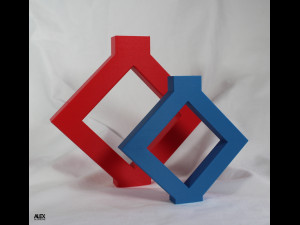 3D Hollow Diamond Vase 3D प्रिंट मॉडल