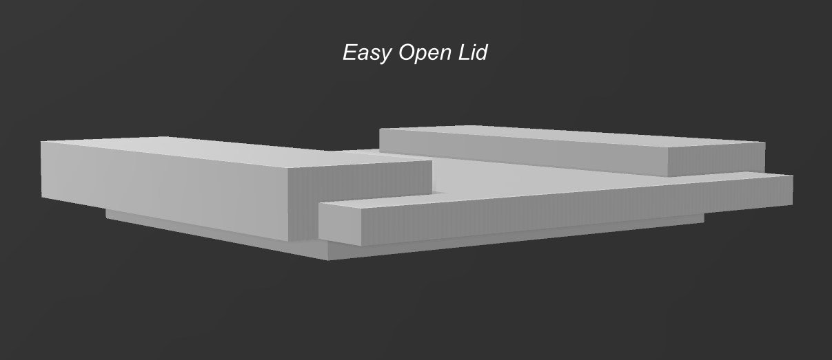3D Locking Rugged Storage Box Design 3D Принт Модель In Другое.