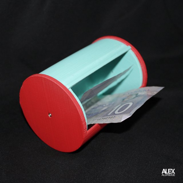 3D Round Storage Tube Box Container 3D-printmodel .c4d .max .obj .3ds .fbx .stl .blend 