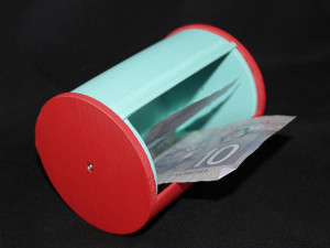 3D Round Storage Tube Box Container 3Dプリントモデル