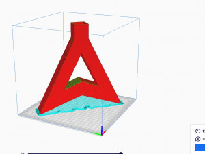 3D Hollow Triangle Shaped Vase 3D Model