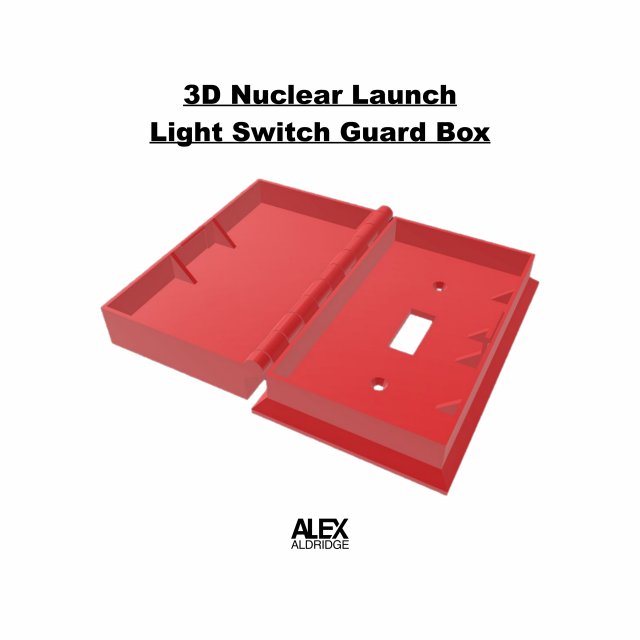 3D Light Switch Cover Plate Guard Box 3D मॉडल .c4d .max .obj .3ds .fbx .stl .blend 