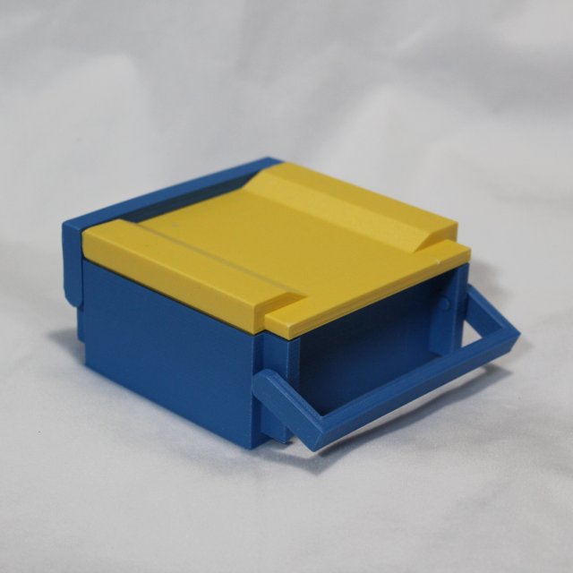 3D Locking Handle Weatherproof Storage Box Container Model 3D .c4d .max .obj .3ds .fbx .stl .blend 