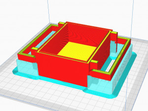 3D Locking Handle Weatherproof Storage Box Container Model 3D