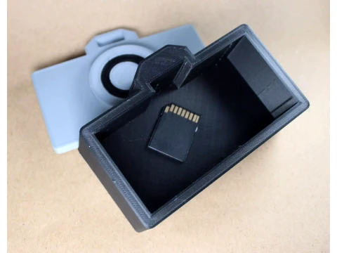 3D Digital Camera Storage Container Box 3D Print Model