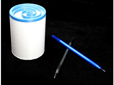 Wave Water Pen Pencil Holder Organizer Cup 3D Print Model