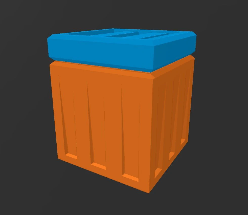 Crate Storage Box Container Cargo 3D Print Model .c4d .max .obj .3ds .fbx .stl .blend 