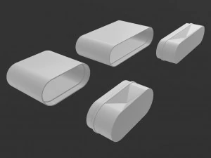 Rounded Business Card Box Storage 3D Print Model