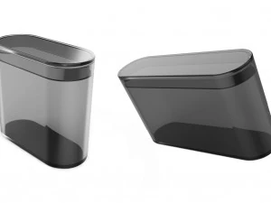 Rounded Business Card Box Storage 3D Print Model