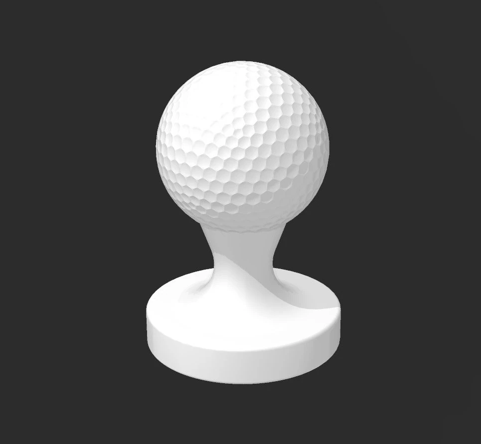 Golf Ball Coffee Tamper Java Stamp 3D Print Model .c4d .max .obj .3ds .fbx .stl .blend 