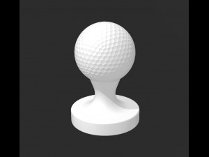 Golf Ball Coffee Tamper Java Stamp 3D Print Model