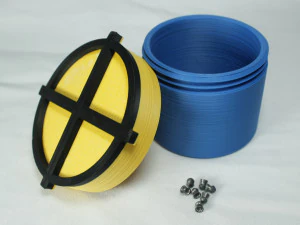 Contenitore per la conservazione delle munizioni da caccia con mirino da tiro Modello di stampa 3D